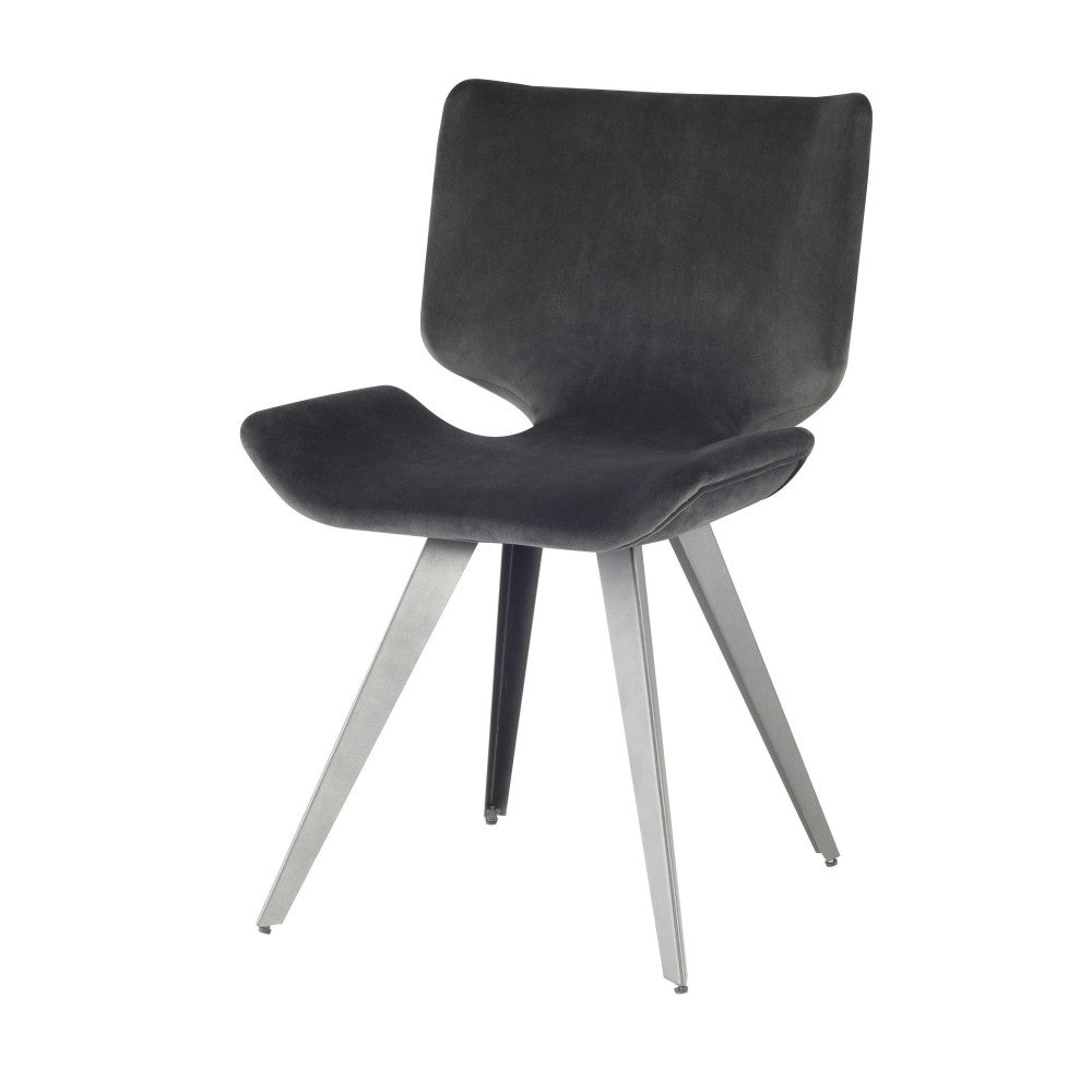 Astra Shadow Gray Fabric Dining Chair