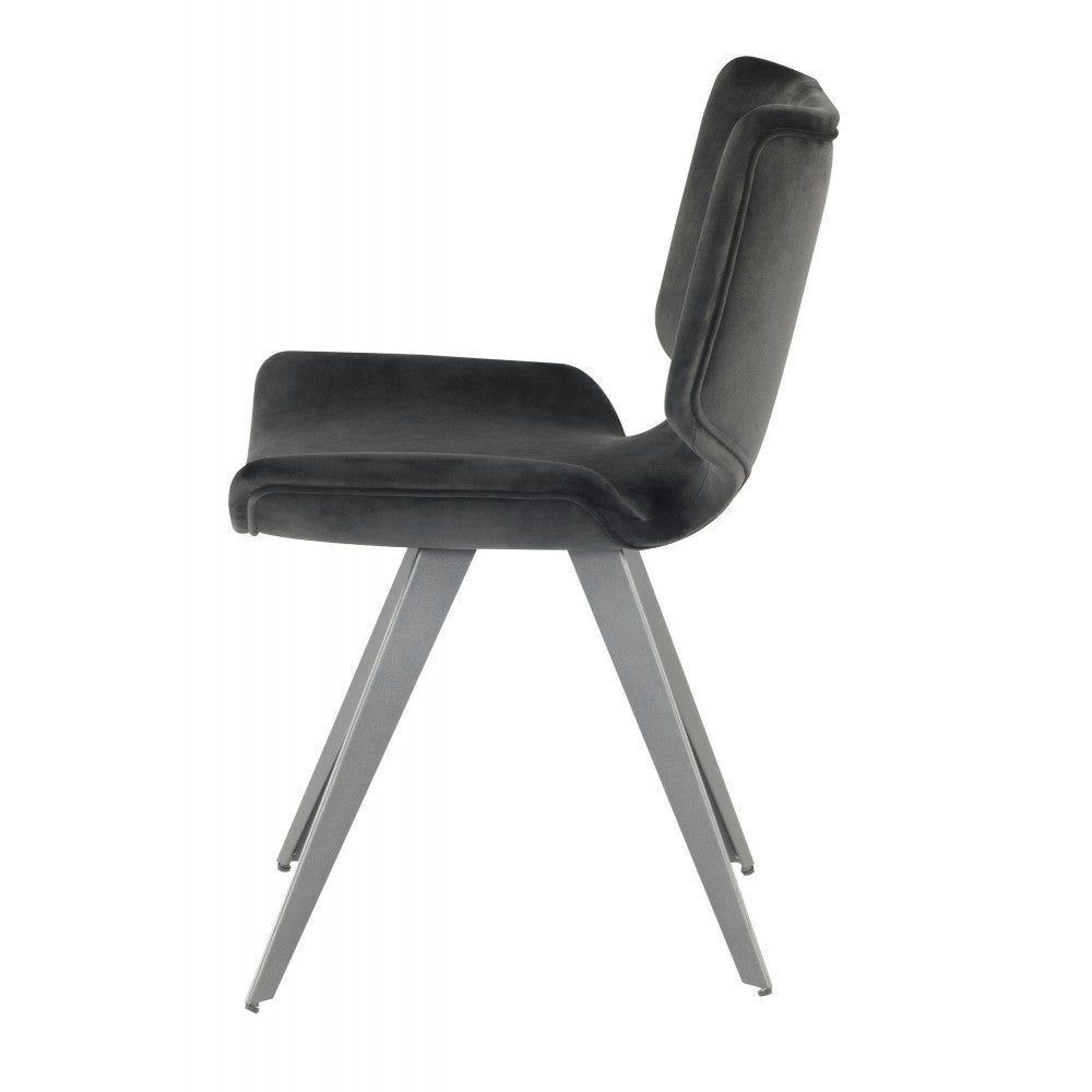 Astra Shadow Gray Fabric Dining Chair