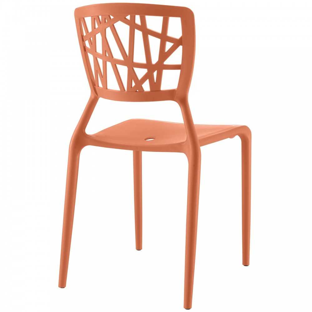 Astro Dining Side Chair, Orange