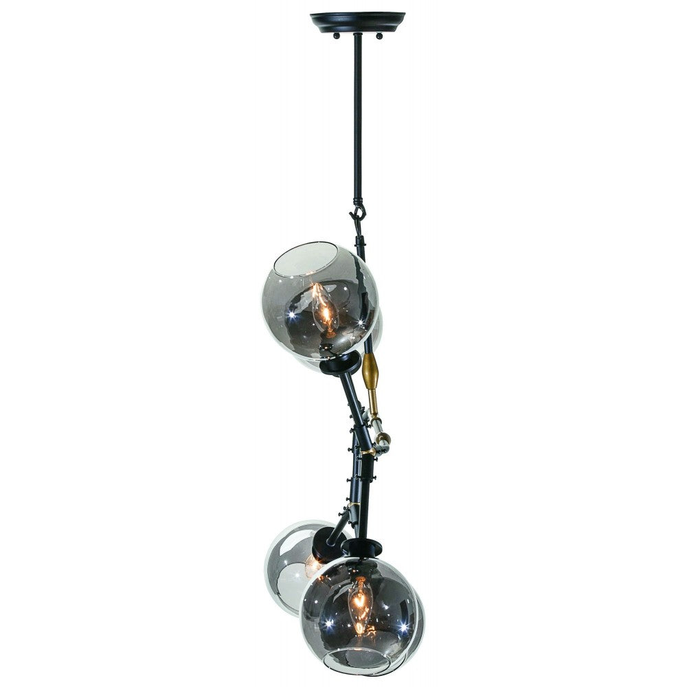 Atom 5 Gray Glass Pendant Lighting
