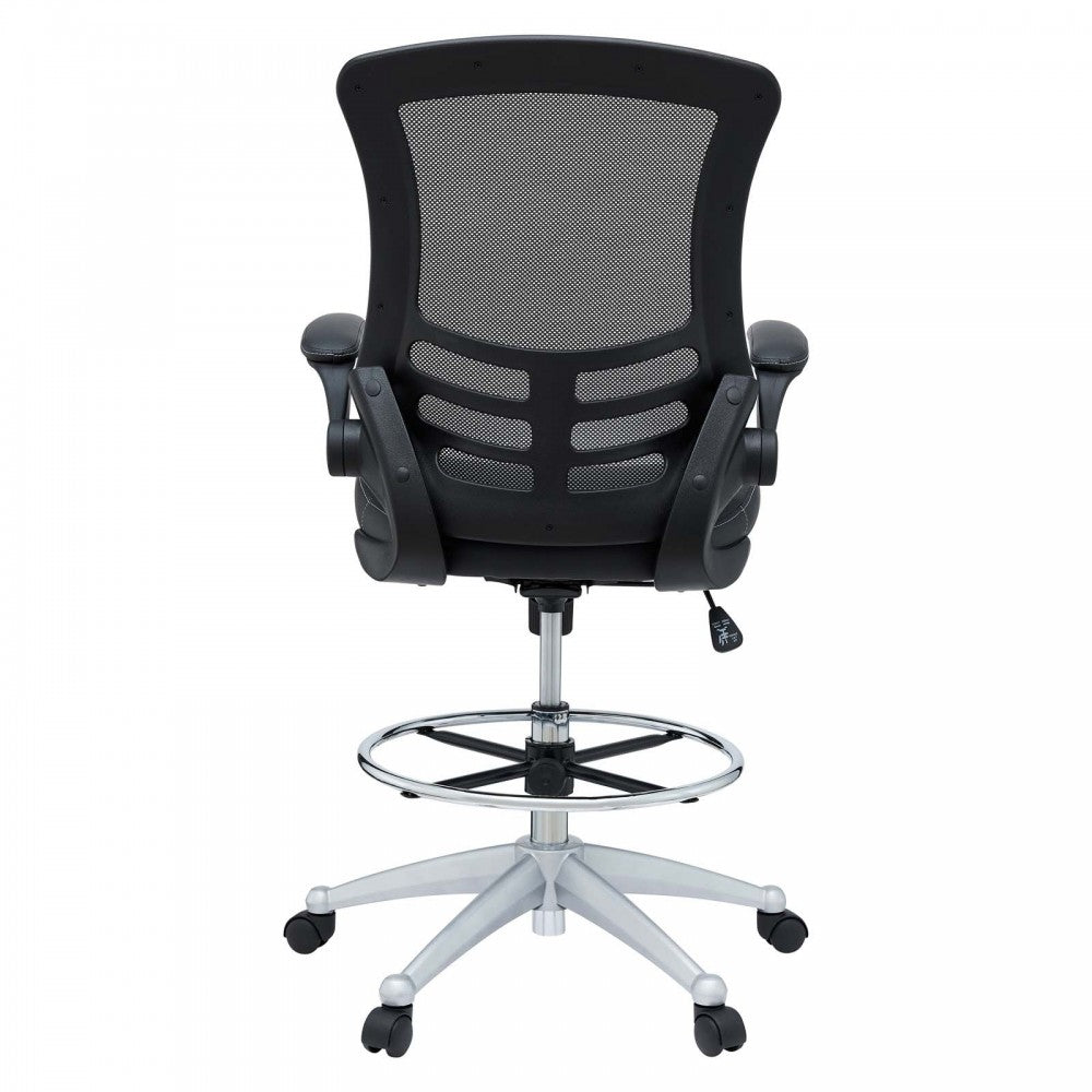 Attainment Vinyl Drafting Chair, Black