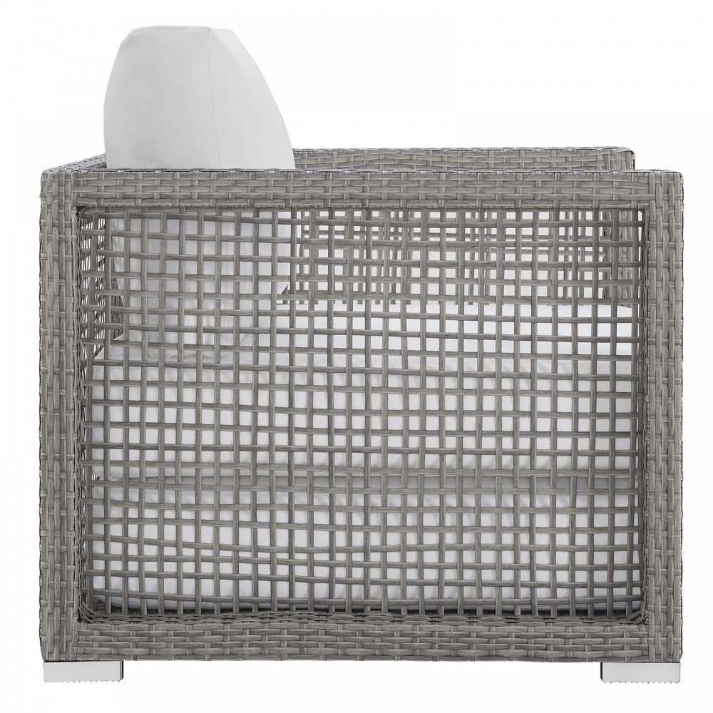 Aura Rattan Outdoor Patio Armchair, Gold