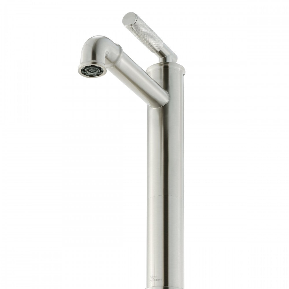 Avallon Single Hole/Single-Handle Sleek/High Arc Bathroom Faucet, Brushed Nickel