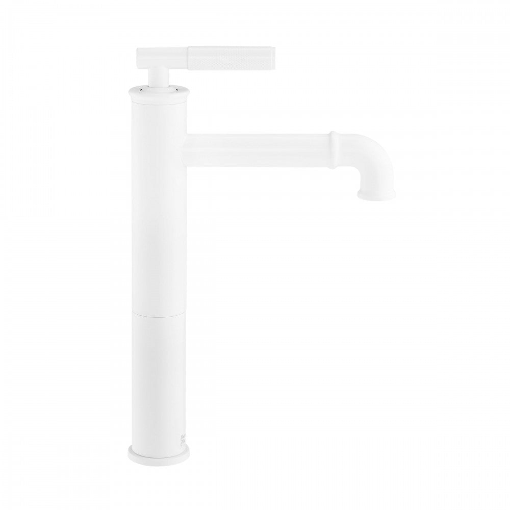 Avallon Single Hole, Single-Handle Sleek, High Arc Bathroom Faucet, Matte White