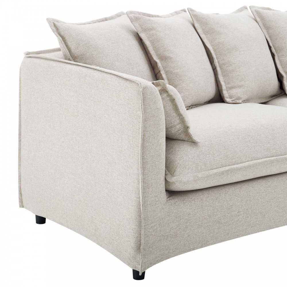 Avalon Slipcover Fabric Sofa, Beige