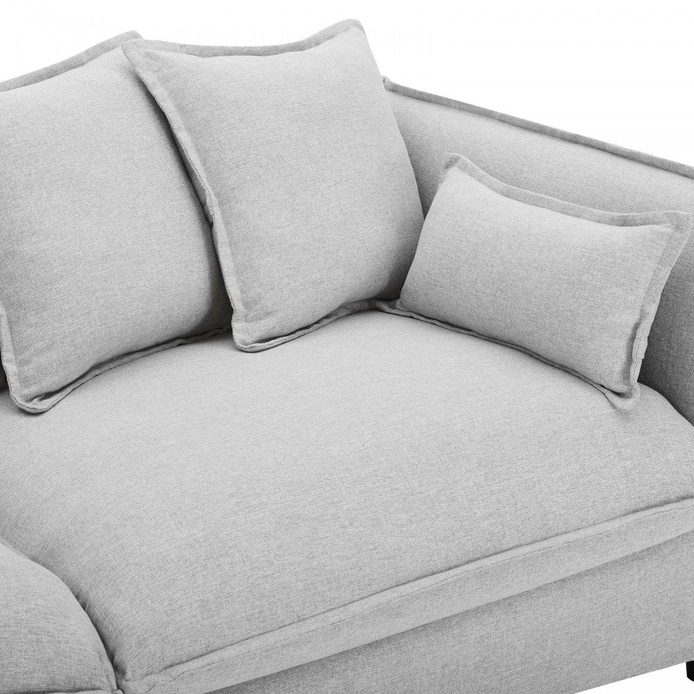 Avalon Slipcover Fabric Sofa, Light Gray
