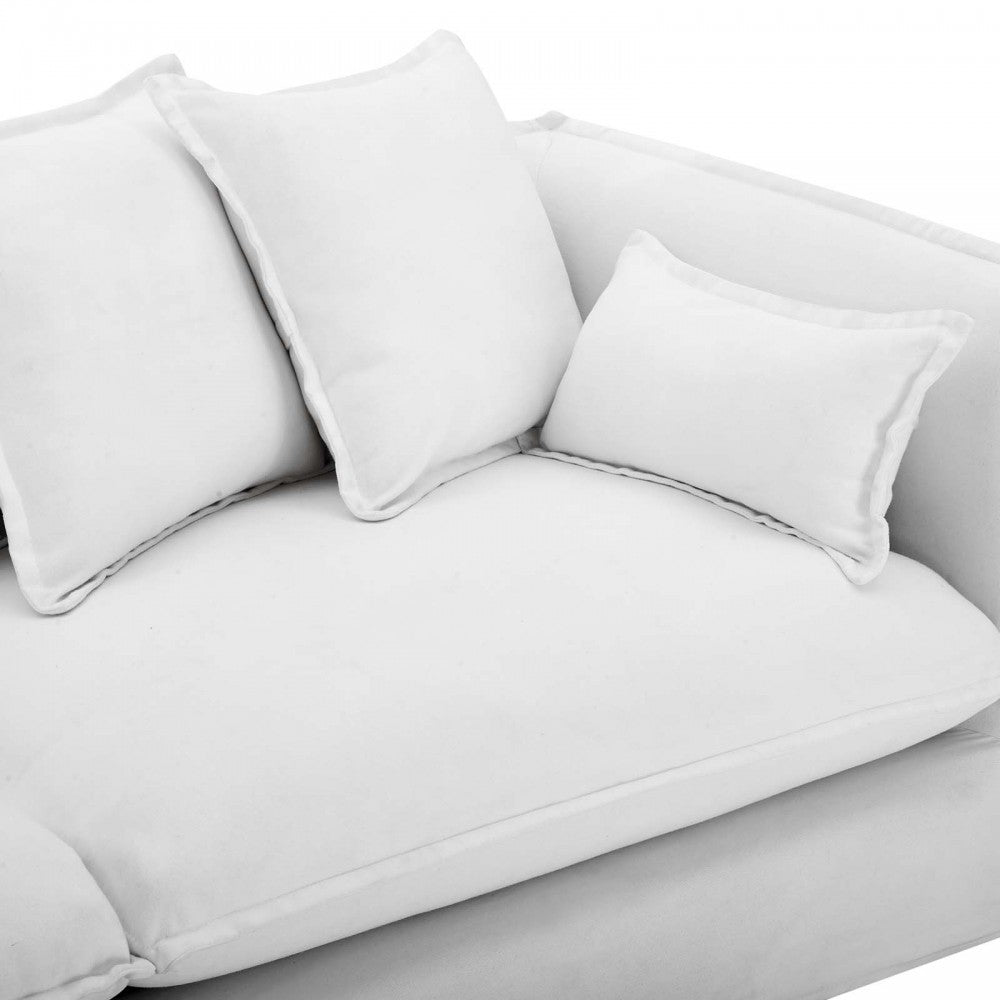 Avalon Slipcover Fabric Sofa, White