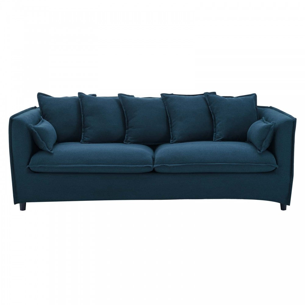 Avalon Slipcover Fabric Sofa, Azure
