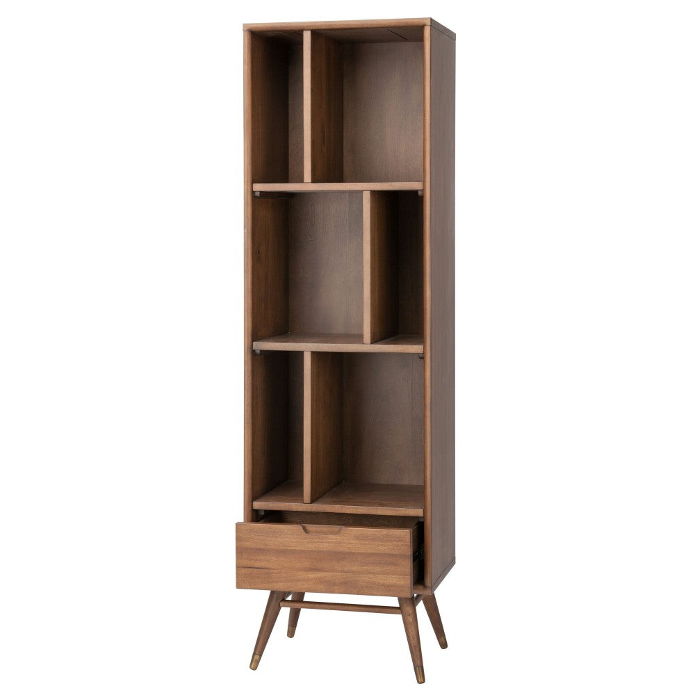 Baas Walnut Wood Bookcase Shelving, HGST118