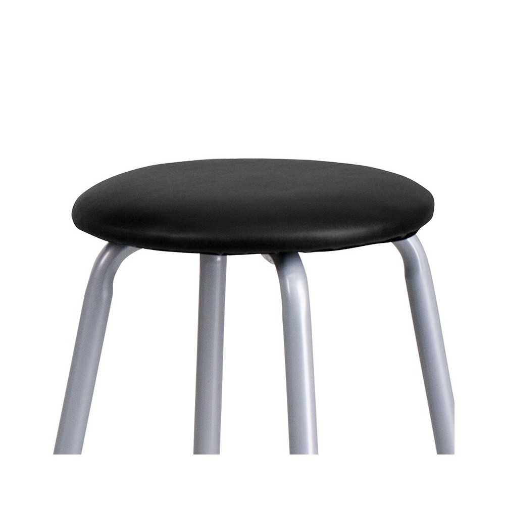 Bar Height Table Set with Padded Stools