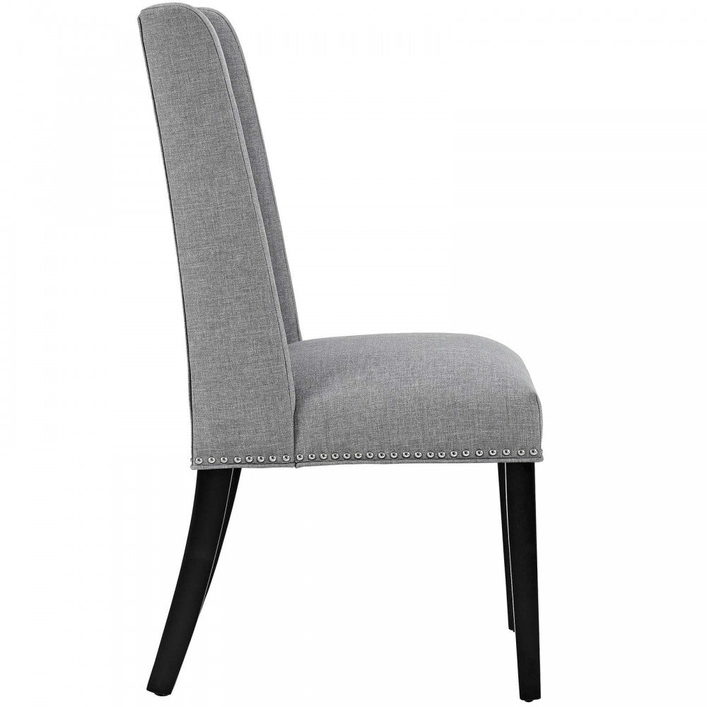 Baron Dining Chair Fabric Set of 4, Light Gray