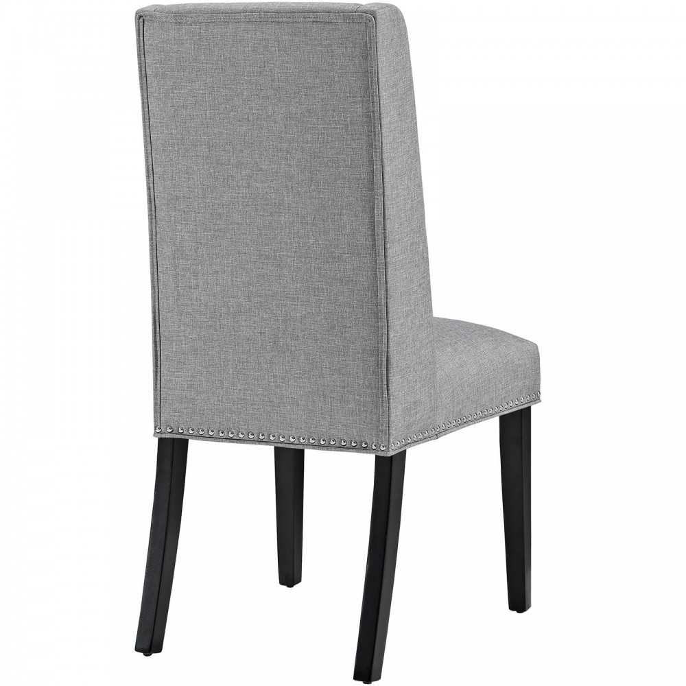 Baron Dining Chair Fabric Set of 4, Light Gray