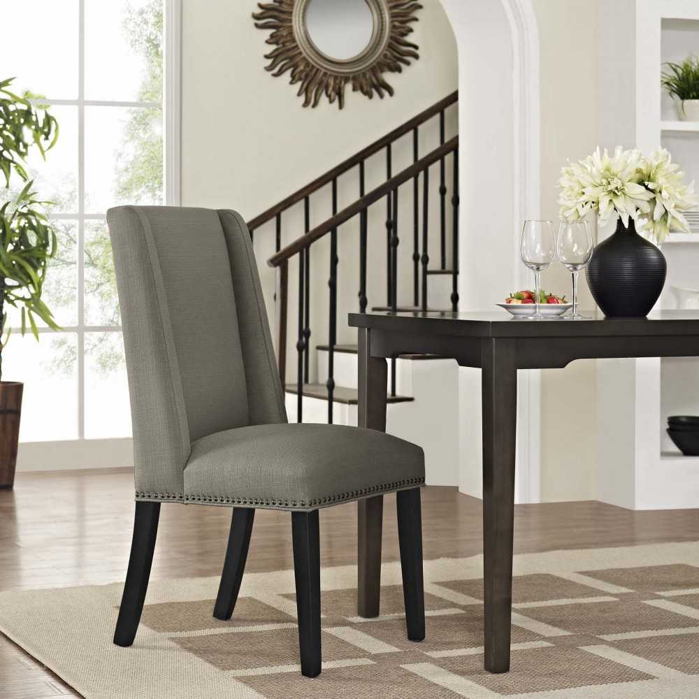 Baron Fabric Dining Chair, Granite