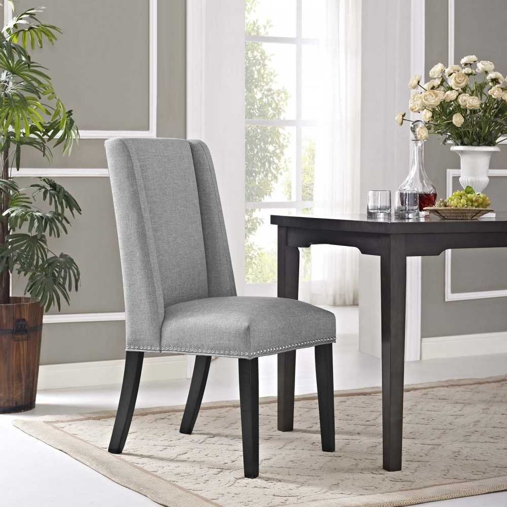 Baron Fabric Dining Chair, Light Gray