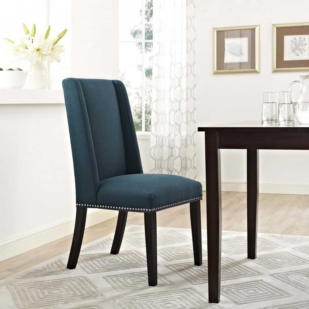 Baron Fabric Dining Chair, Azure