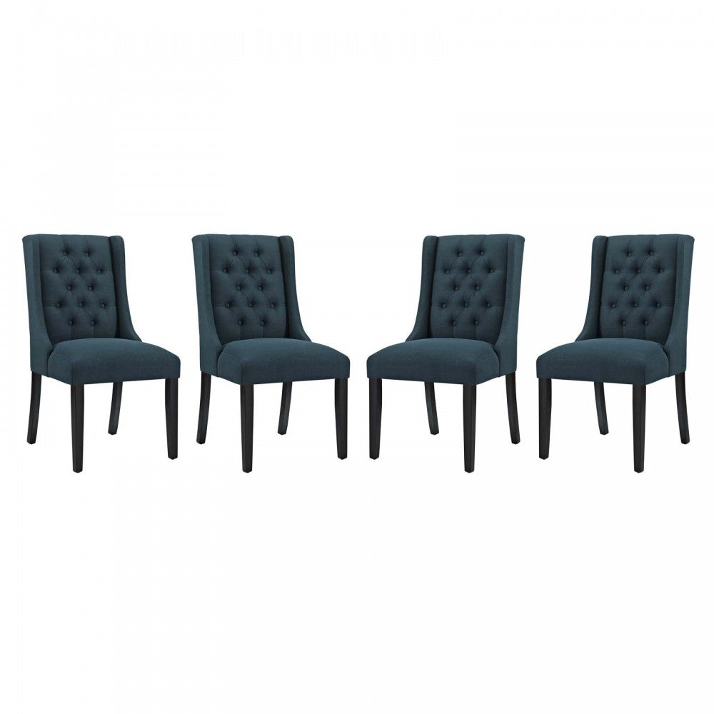 Baronet Dining Chair Fabric Set of 4, Azure