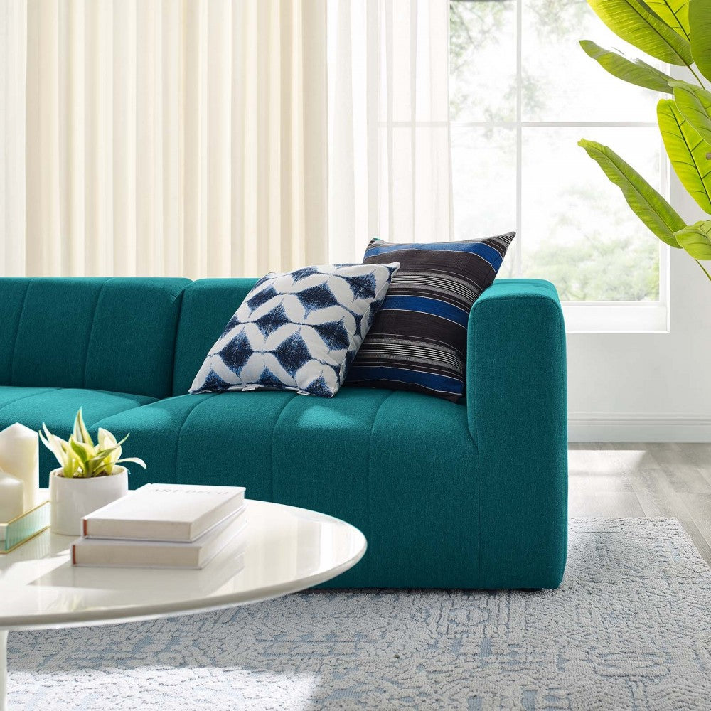 Bartlett Upholstered Fabric 2-Piece Loveseat, Teal