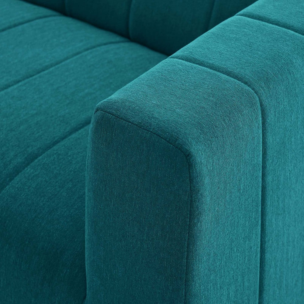 Bartlett Upholstered Fabric 3-Piece Sofa, Teal