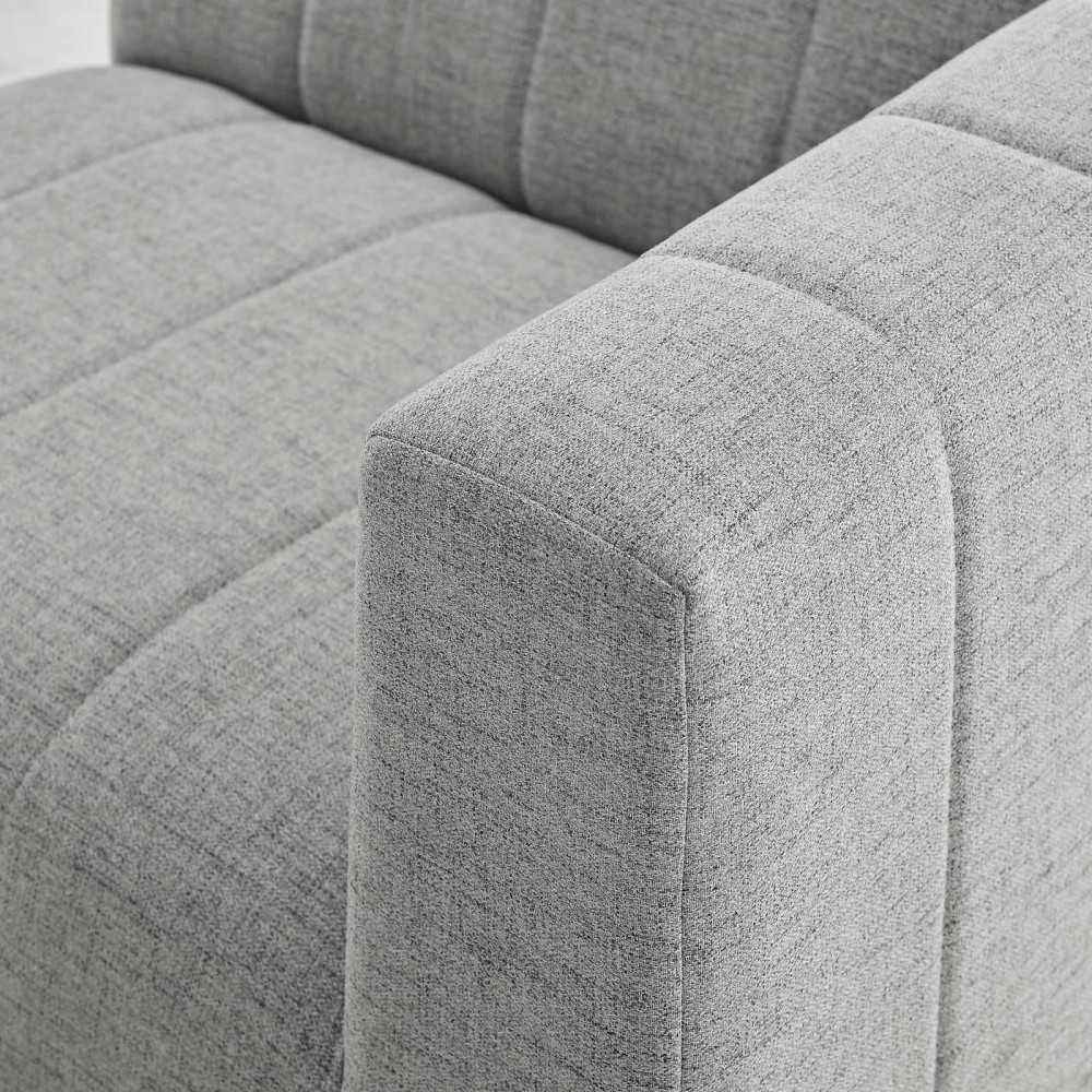 Bartlett Upholstered Fabric 5-Piece Sectional Sofa, Light Gray, EEI-4531-LGR