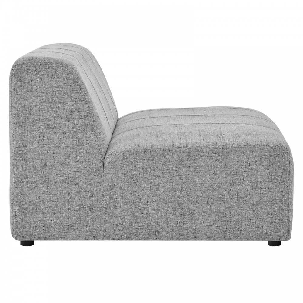 Bartlett Upholstered Fabric 6-Piece Sectional Sofa, Light Gray