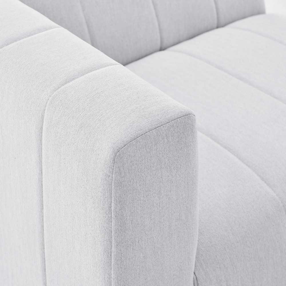 Bartlett Upholstered Fabric 8-Piece Sectional Sofa, Ivory