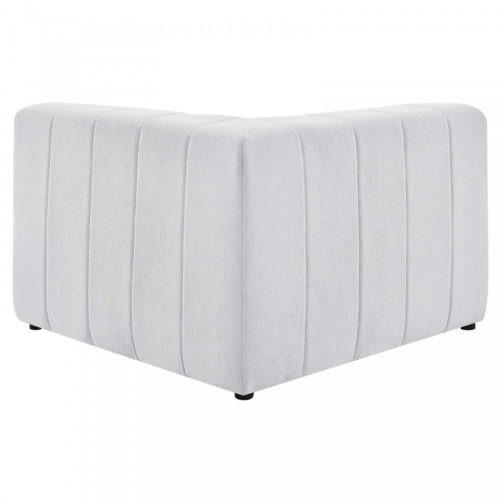 Bartlett Upholstered Fabric Corner Chair, Ivory