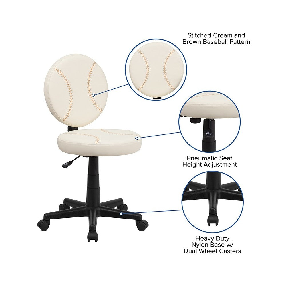 Baseball Swivel Task Office Chair