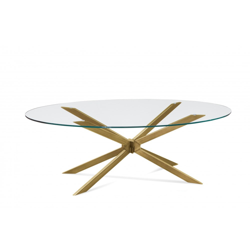 Bassett Mirror Tess Oval Cocktail