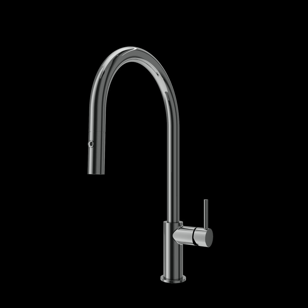 Baveno Duo Pull-Down Kitchen Faucet in Gun Metal