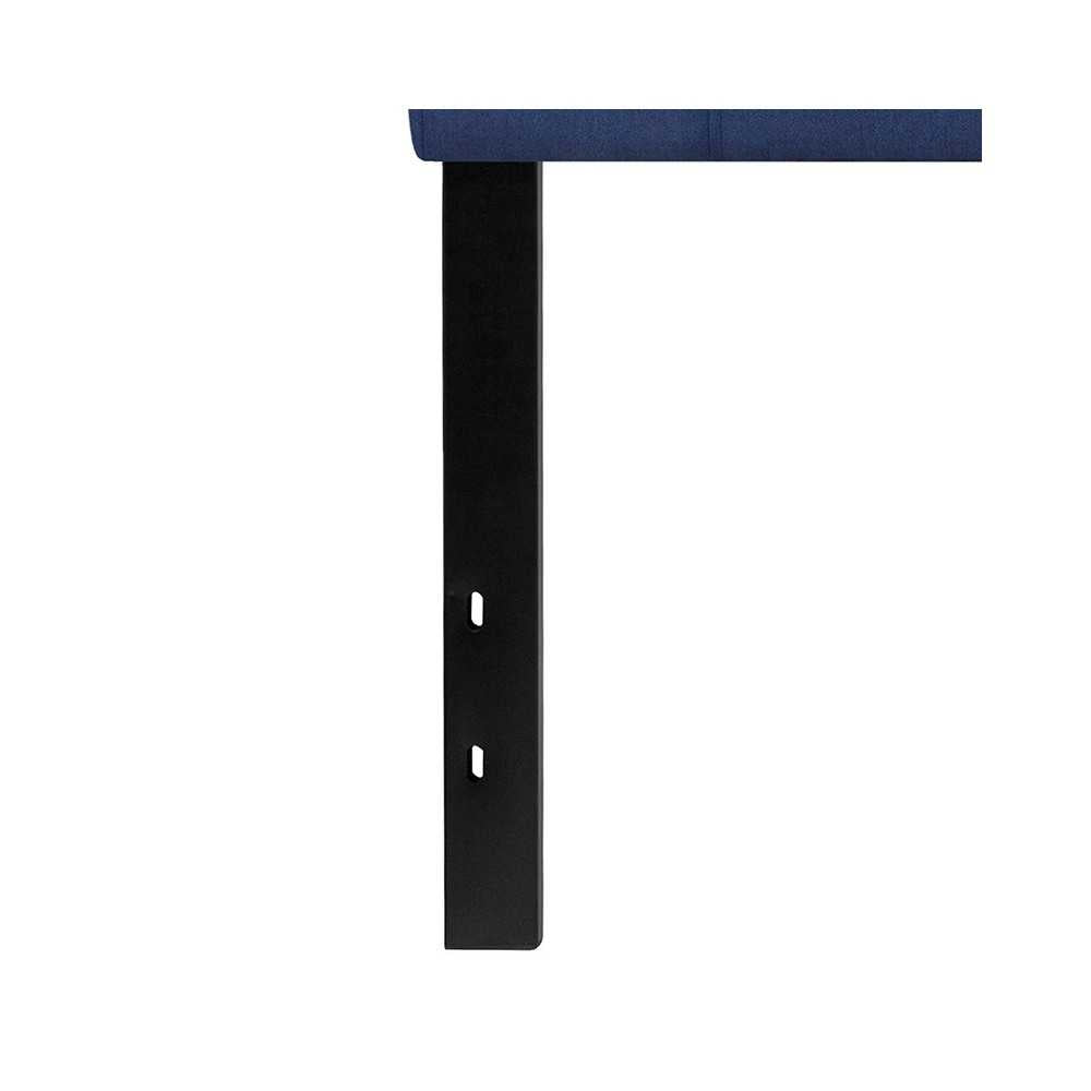 Bedford Tufted Upholstered Queen Size Headboard in Navy Fabric