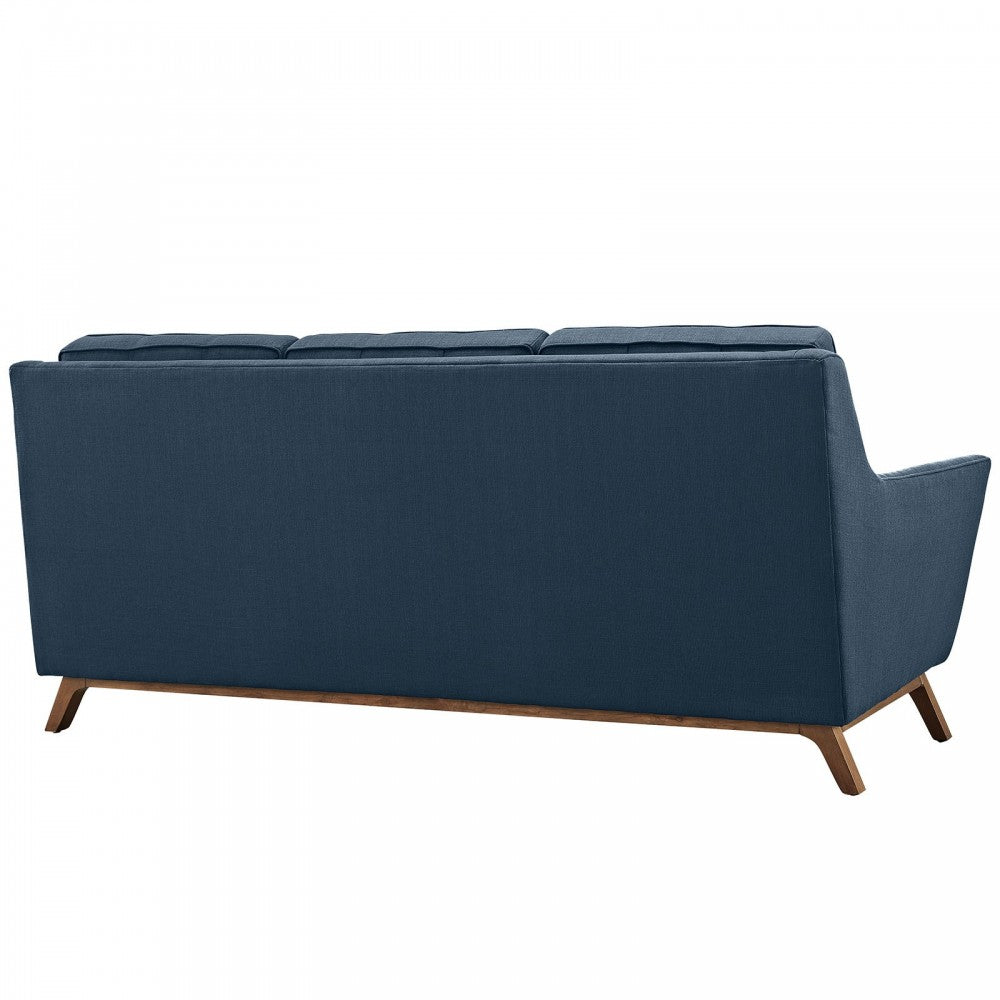 Beguile 3 Piece Upholstered Fabric Living Room Set, Azure, EEI-2184-AZU-SET