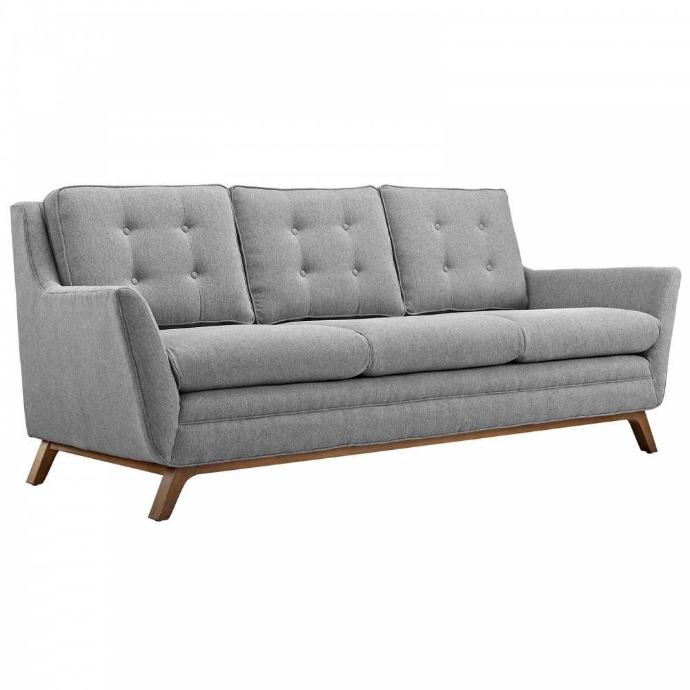 Beguile Living Room Set Upholstered Fabric Set of 2, Expectation Gray