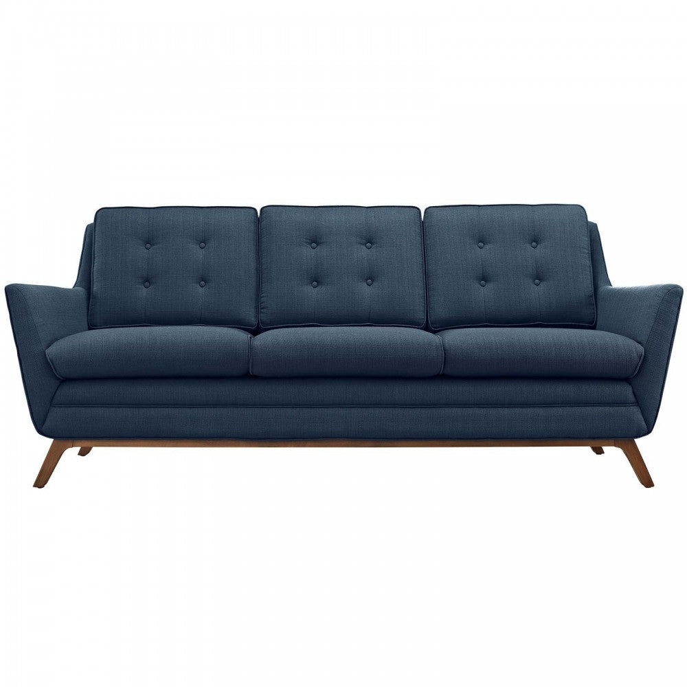 Beguile Upholstered Fabric Sofa, Azure