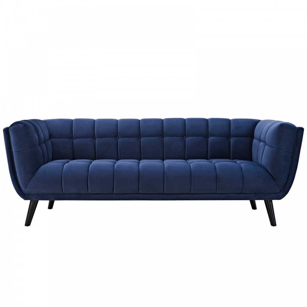 Bestow Performance Velvet Sofa, Navy