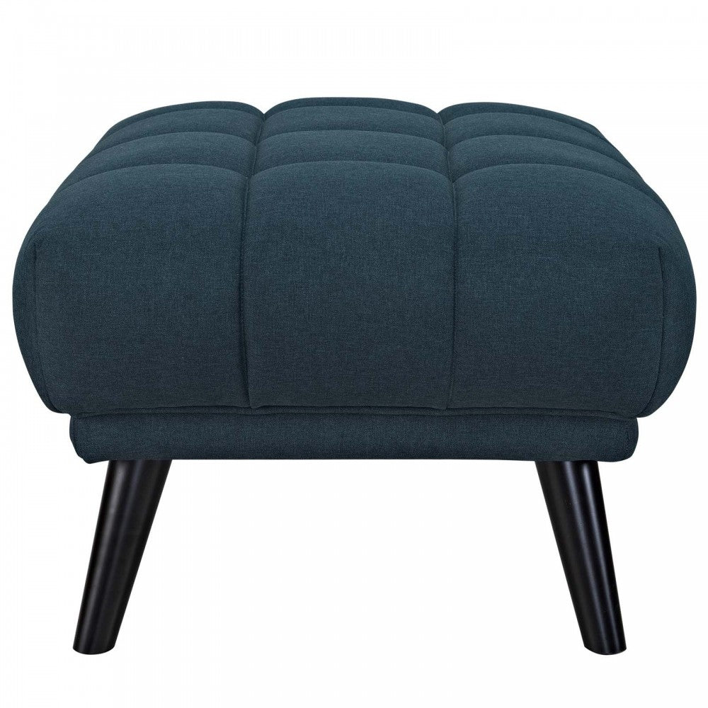 Bestow Upholstered Fabric Ottoman, Blue