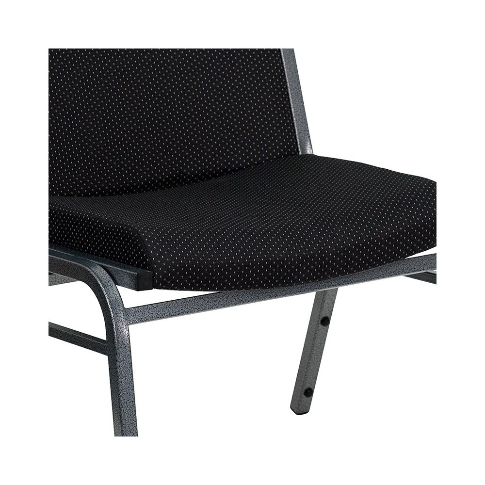 Big & Tall 1000 lb. Rated Black Fabric Stack Chair