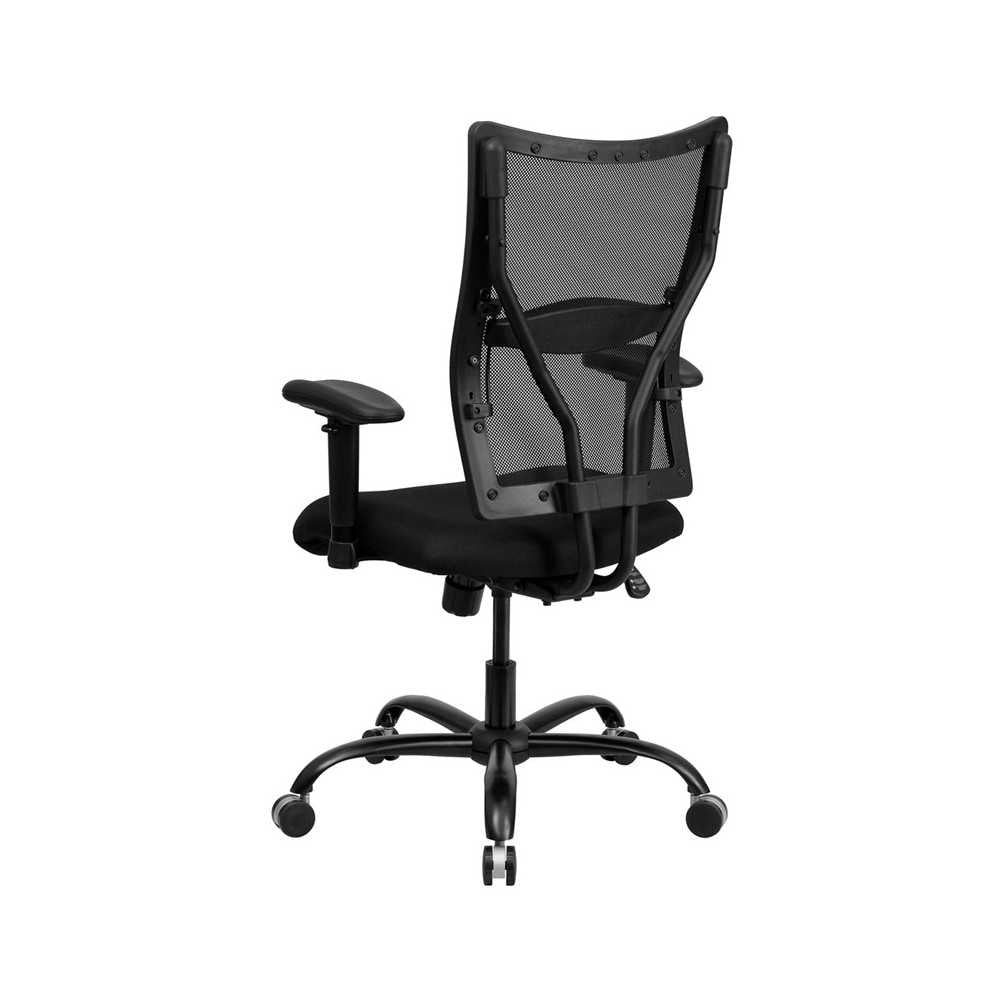 Big & Tall 400 lb. Rated Black Mesh Executive Swivel Ergonomic Office Chair with Adjustable Arms