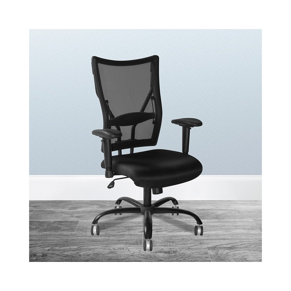 Big & Tall 400 lb. Rated Black Mesh Executive Swivel Ergonomic Office Chair