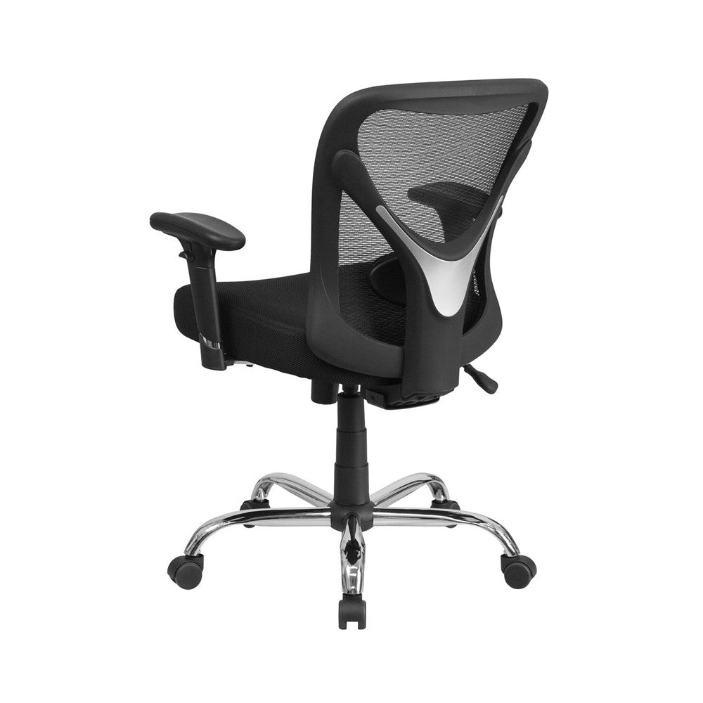 Big & Tall Office Chair | Adjustable Height Mesh Swivel Office Chair with Wheels