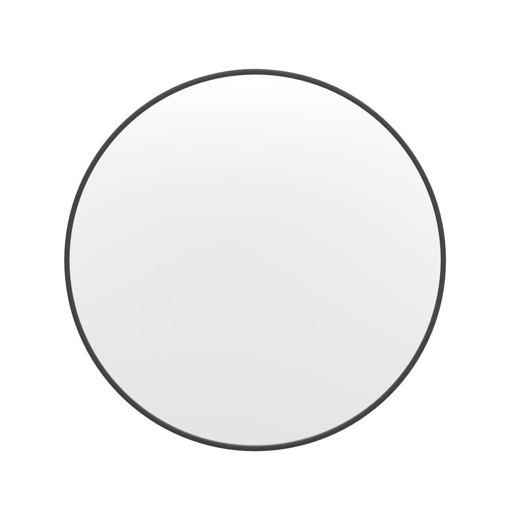 Black 36" Round Wall Mirror