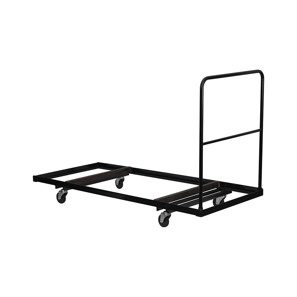 Black Folding Table Dolly for 30''W x 72''D Rectangular Folding Tables