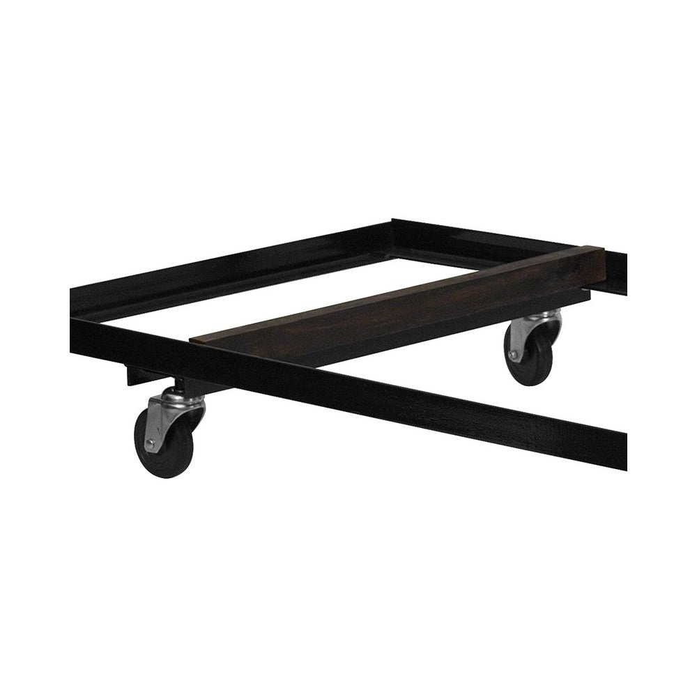 Black Folding Table Dolly for 30''W x 72''D Rectangular Folding Tables