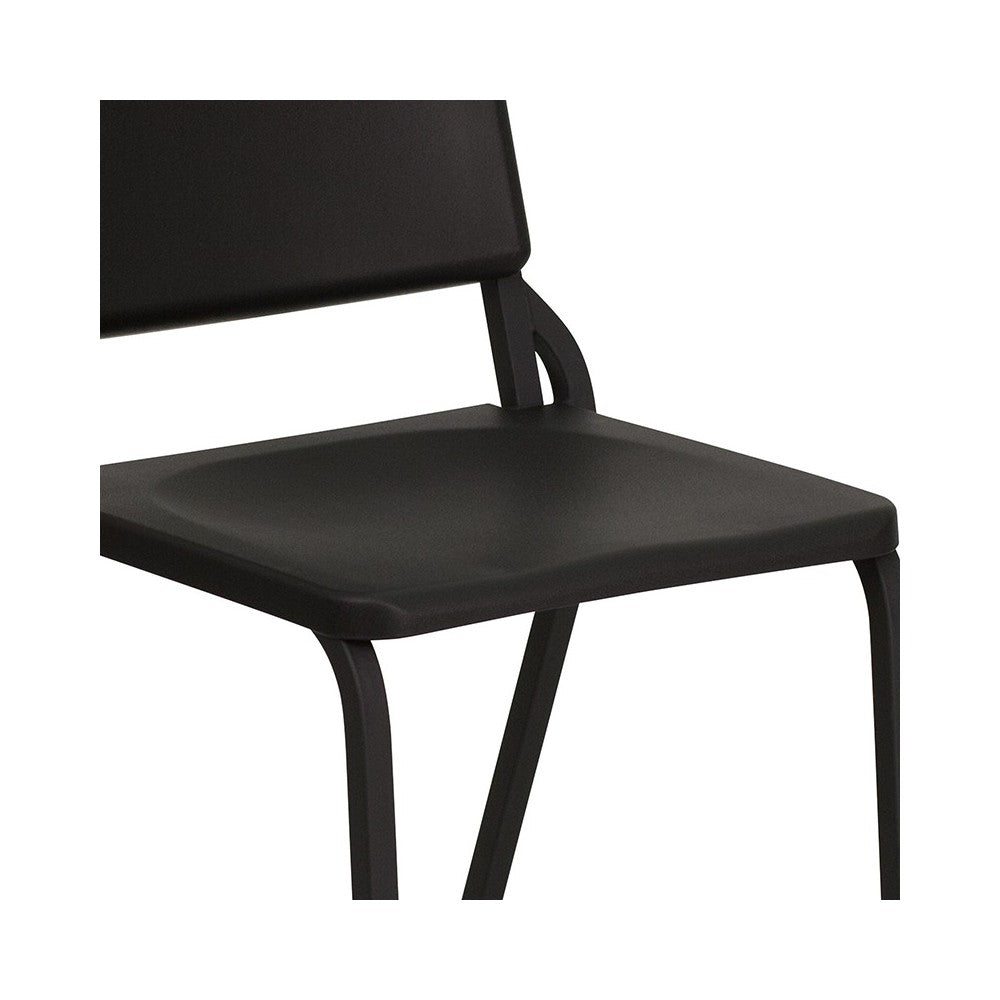 Black High Density Stackable Melody Band/Music Chair