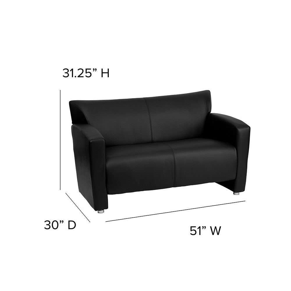 Black LeatherSoft Loveseat