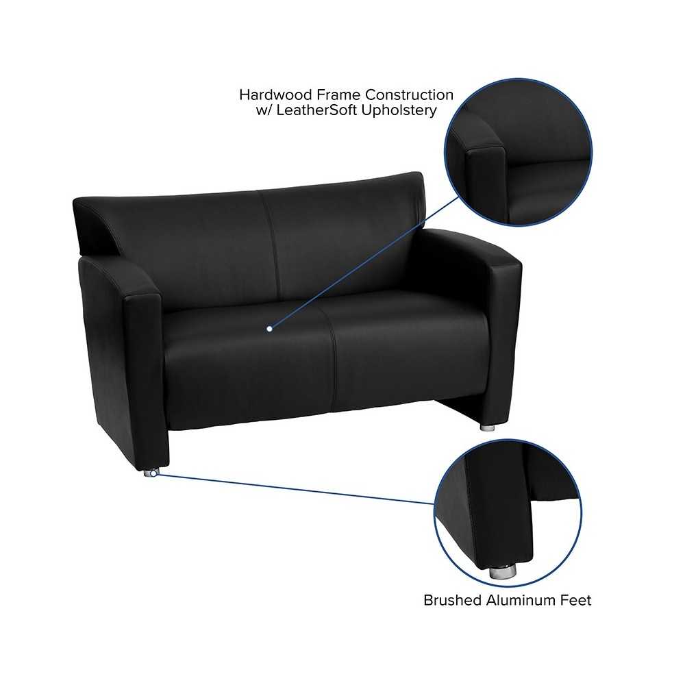 Black LeatherSoft Loveseat