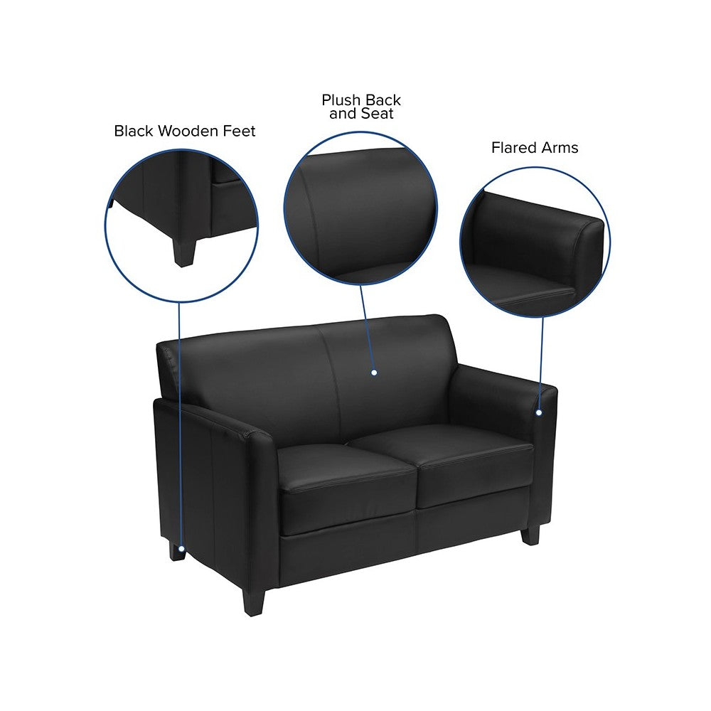Black LeatherSoft Loveseat