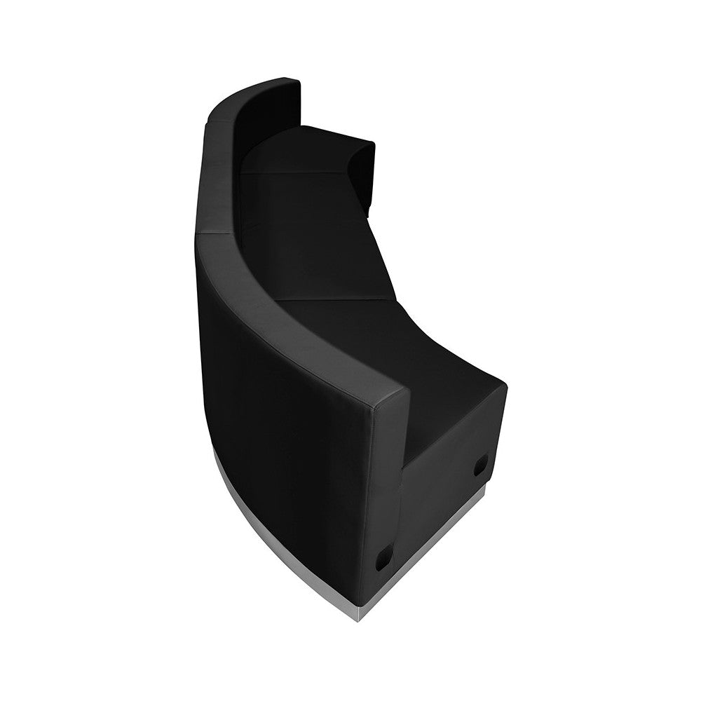 Black LeatherSoft Reception Configuration, 3 Pieces