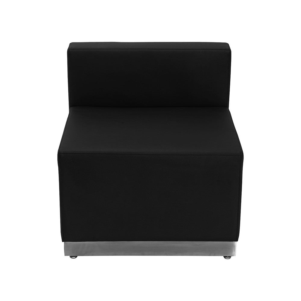 Black LeatherSoft Reception Configuration, 3 Pieces