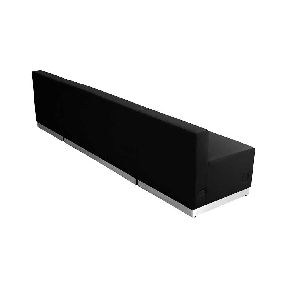 Black LeatherSoft Reception Configuration, 3 Pieces