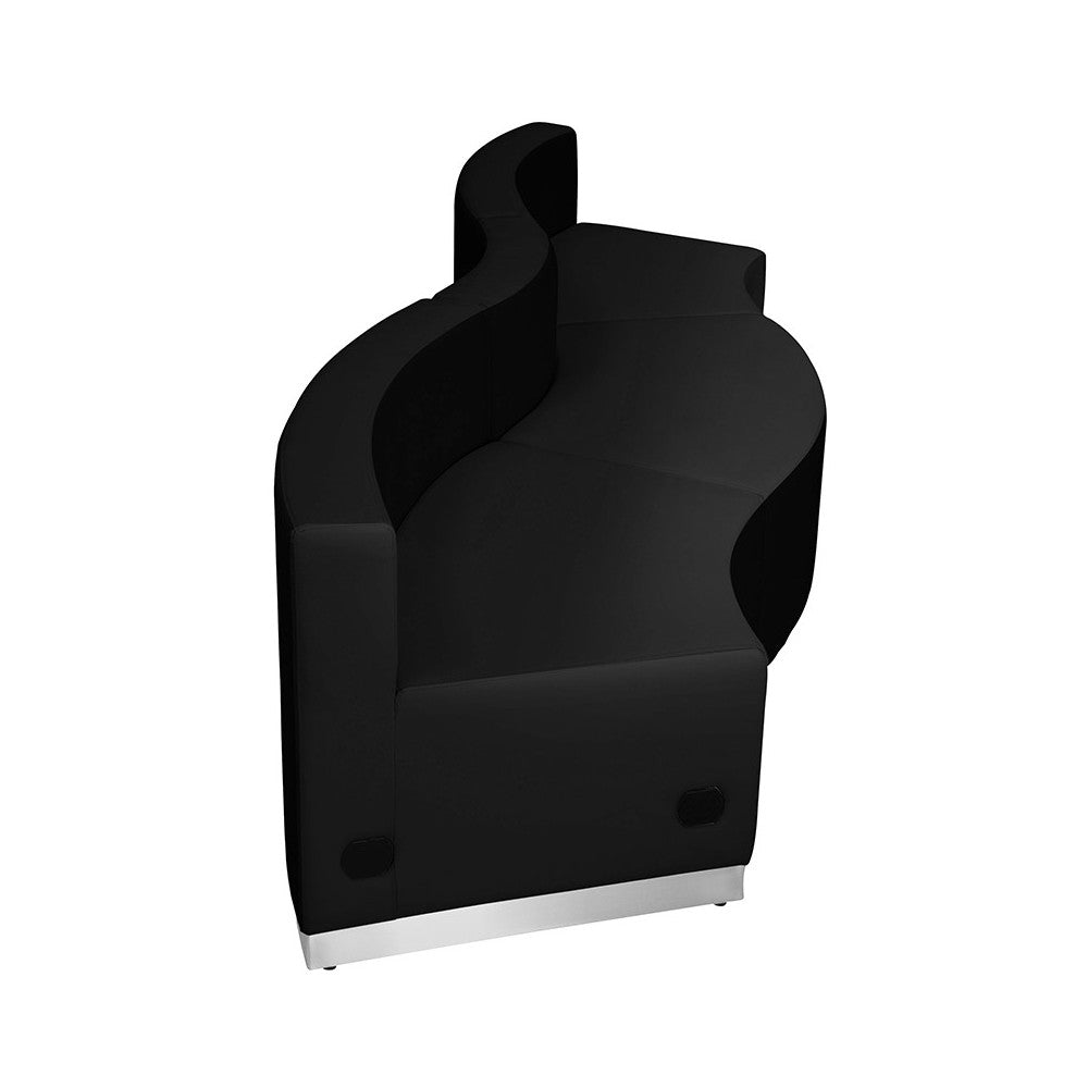 Black LeatherSoft Reception Configuration, 3 Pieces